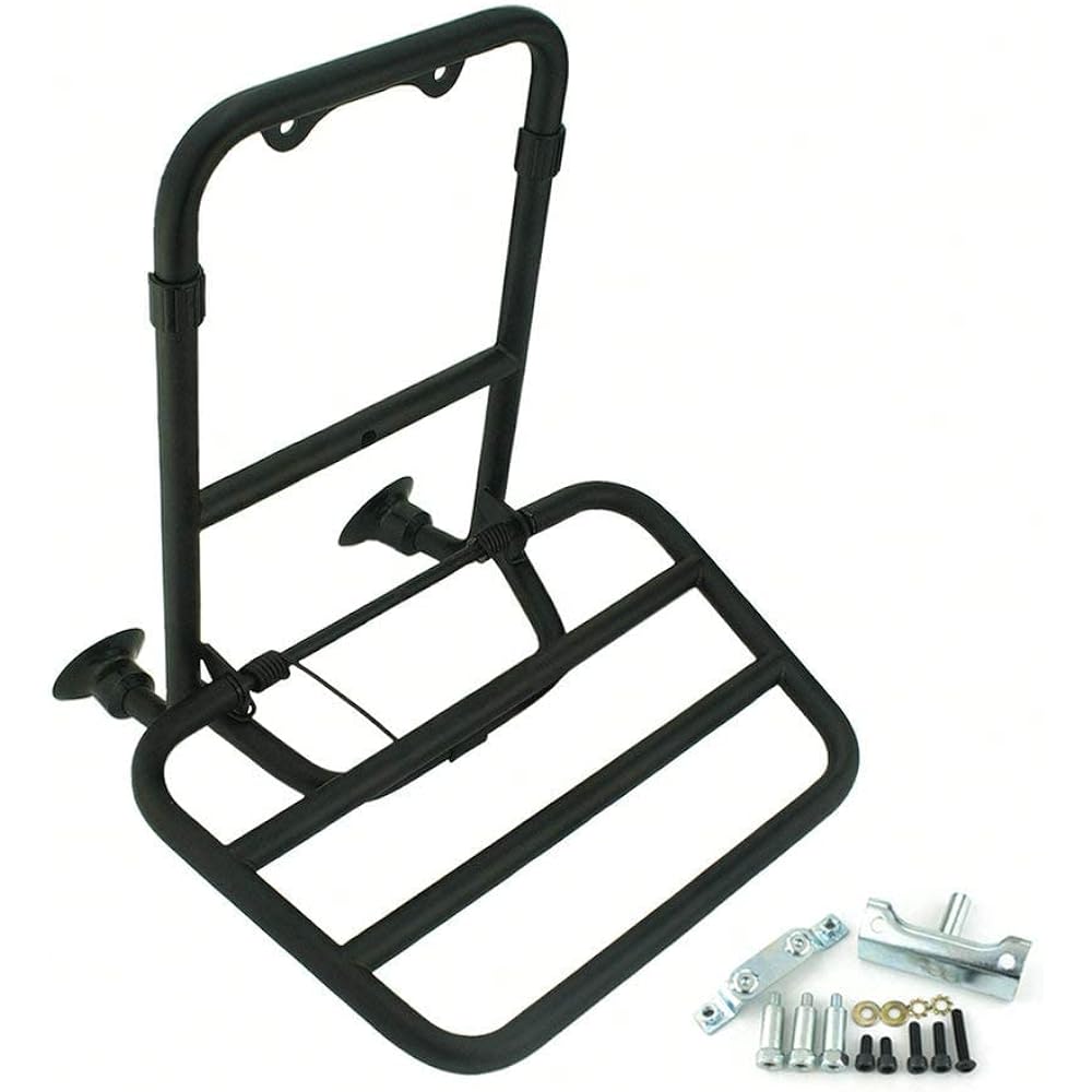 QIDIAN Motorcycle Stainless Steel Foldable Front Luggage Rack Bracket Shelf Carrier Support Baggage Holder GTS 250 300 GTV 300 ABS 2013-2018 Accessories