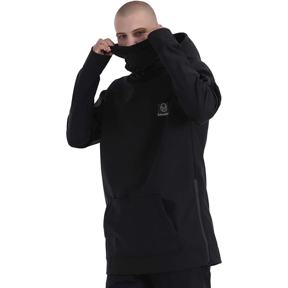 [VEROMAN] Snowboard Soft Shell Parka Wear Jacket Pullover Water Repellent Windproof Cold Protection Outdoor Skiing Snowboarding Men Women