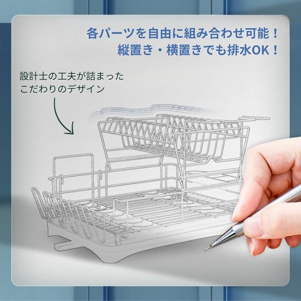 AOITRADE Drainer Rack [Organize Around the Sink] 2 Tier Automatic Drain Kitchen Storage Dish Drying Drainer Basket Chopstick Storage Dish Holder Wine Glass Holder Cutting Board Holder Washing Basket Black ADR420