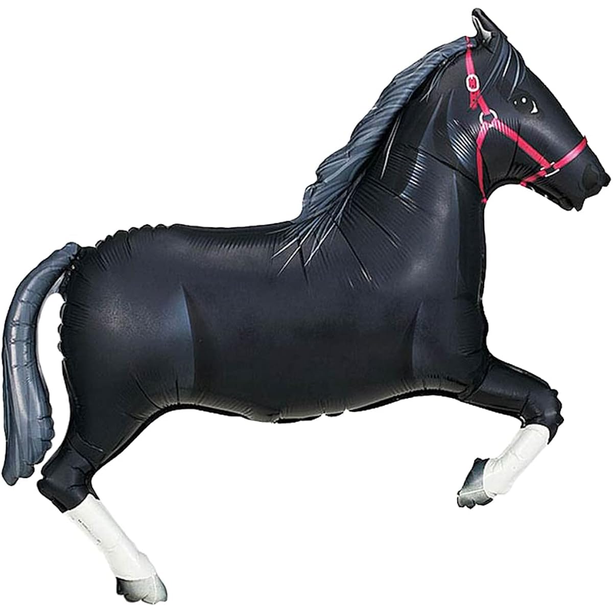 Galloping Black Horse Jumbo 43" Foil Party Balloon