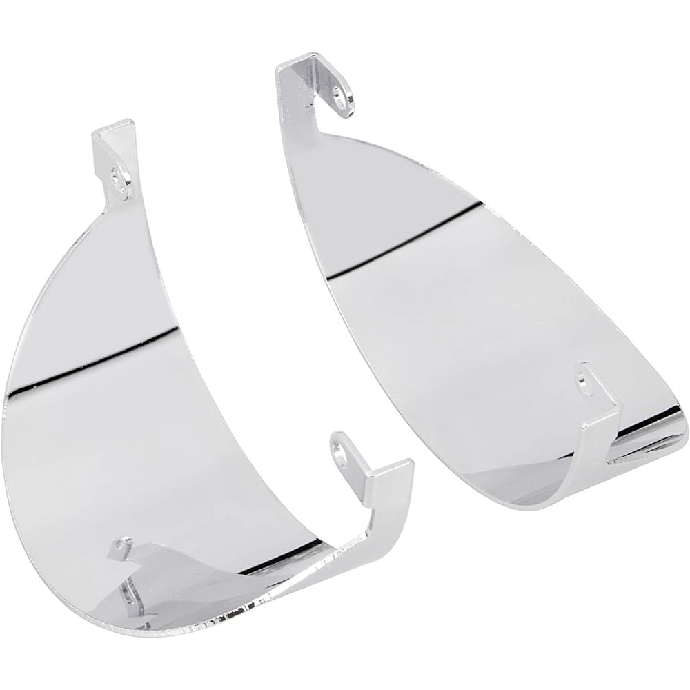 YDLMT Front Rear Turn Signal Light Visor 1 Set for Harley Touring Road King Road Glide Electra Glide Ultra Limited Heritage Classic FLHT FLST FLTR FLHR FLSTC FLHTCU Chrome