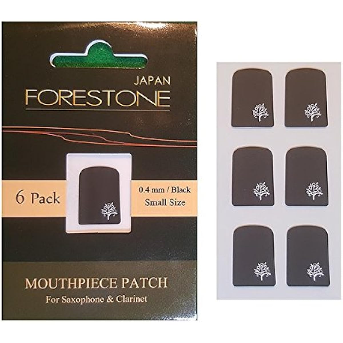Forestone Premium Mouthpiece Patch Set Black Clear (Clarinet, Soprano)