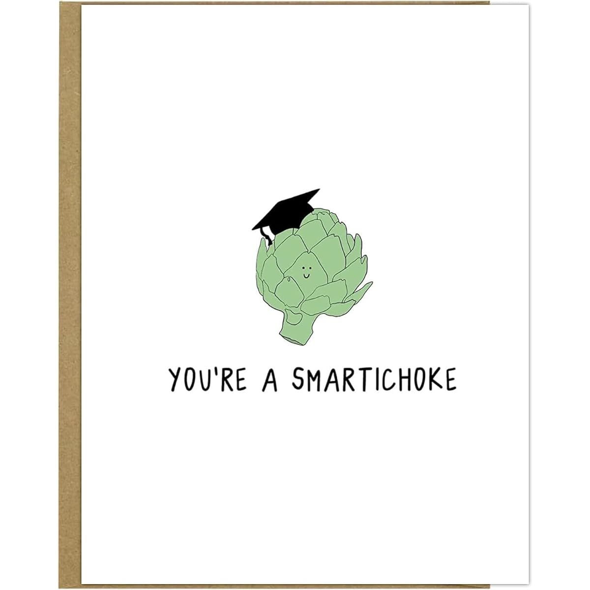 rockdoodles You're A Smartichoke Funny Graduation Card New Grad Congratulations Card - Punny Congrats College & High School Graduating Class Greeting Card for Son and Daughter (Smartichoke)