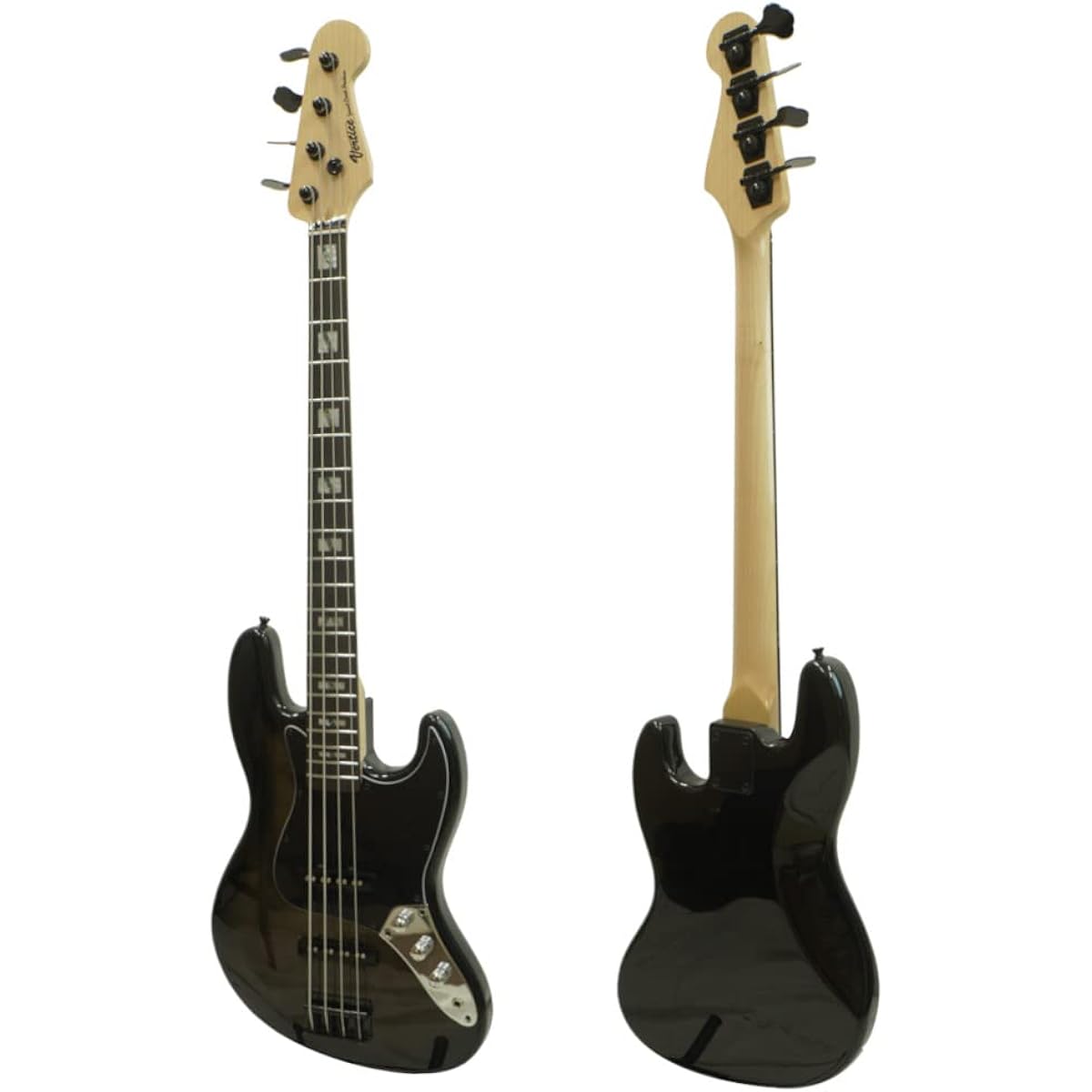 Vertice Electric Bass Jazz Bass Type Stainless Steel Fret Passive Bass Neck/String Height Adjusted VEB-05PJ BLACK SUN BURST