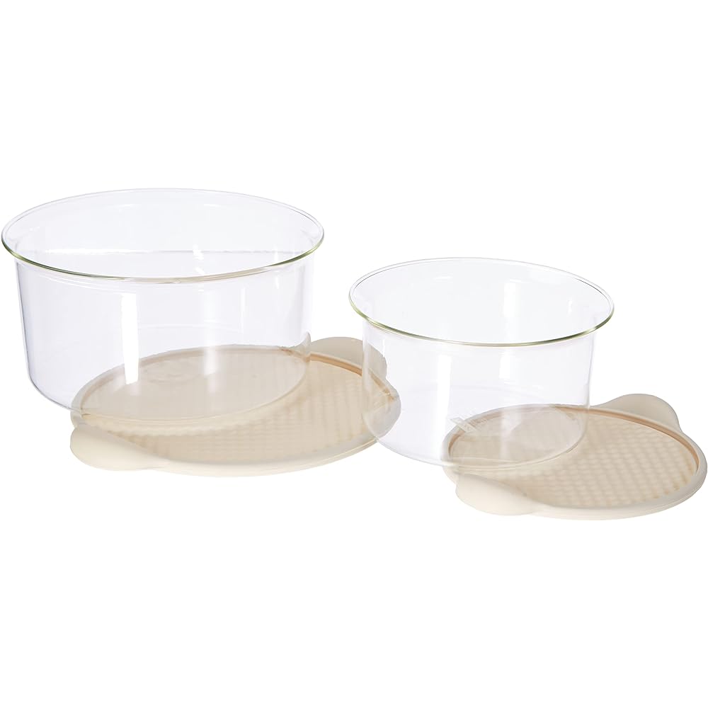 BODUM HOT POT SET Hot Pot Set Heat Resistant Bowl with Lid Set of 2 (1L/2.5L) Off White [Genuine Product] K10127-913