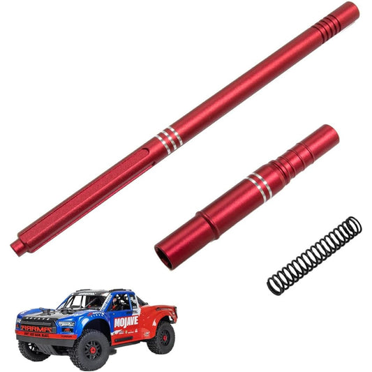 Aluminum RC Center Drive Shaft ARA311170 for ARRMA 1/8 Mojave 4X4 4S BLX Car Upgrade Parts (Red)