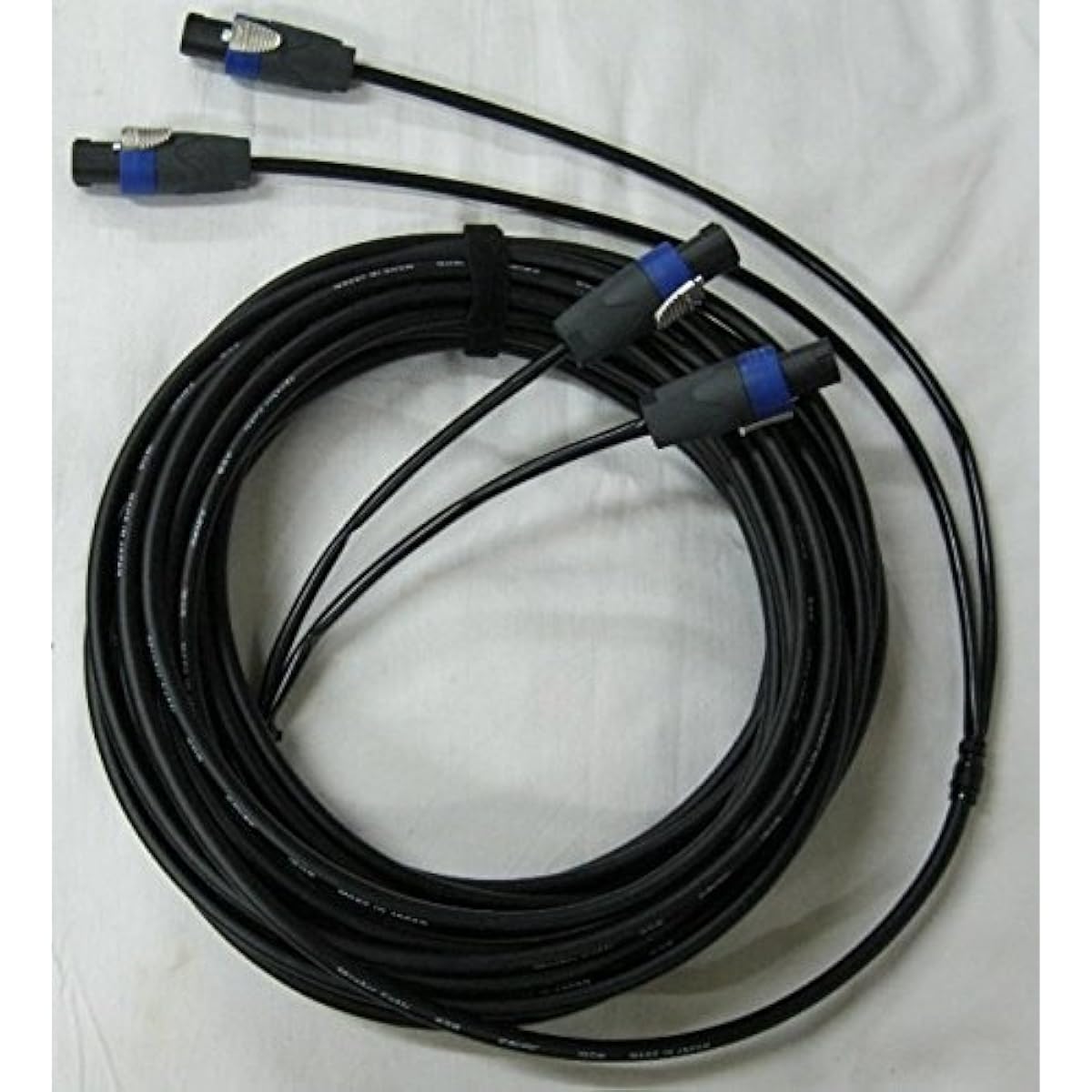 PA 2-channel speaker cable, Speakon type, 20m, black (CANARE 4S8)