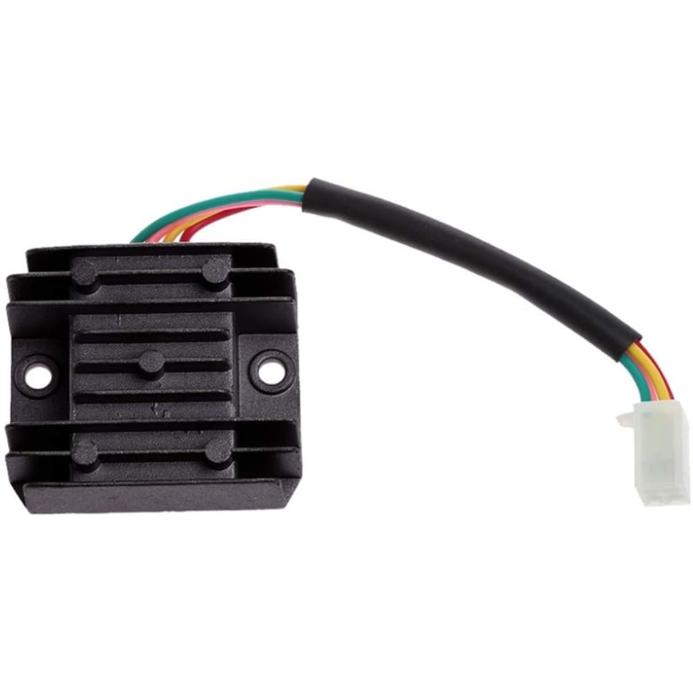 12V Voltage Regulator Rectifier 4 Wires for GY6 125cc 150cc ATV Dirt Bike Go Kart Moped and Scooter
