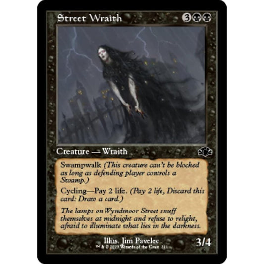 Magic: The Gathering - Street Wraith (311) - Retro Frame - Dominaria Remastered Edition