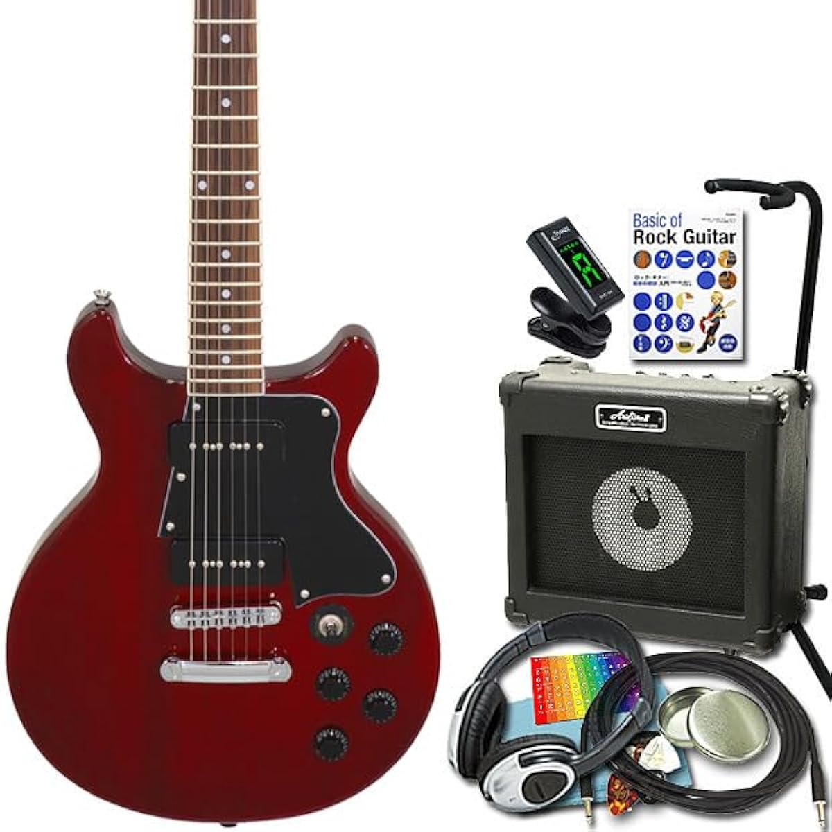 Electric Guitar Beginner Set Les Paul Special Type 15-piece Set Blitz BLP-SPL DC WR