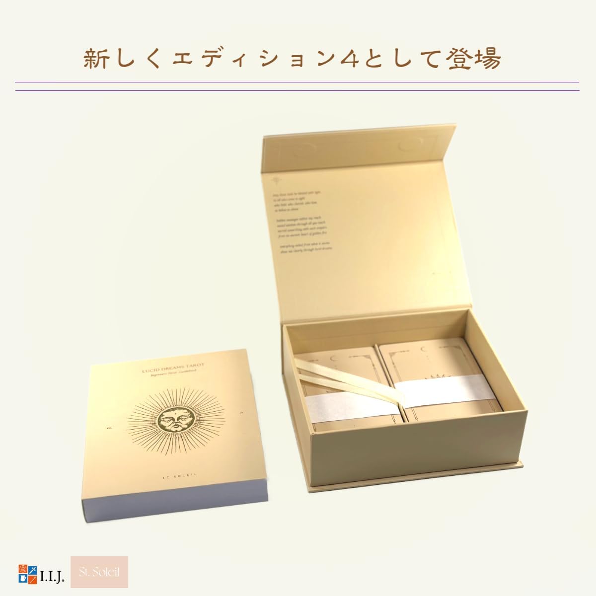 78 Tarot Cards, Waite Edition, Tarot Fortune Telling [Lucid Dreams Beginners Tarot Edition IV] with Japanese Instruction Manual [Genuine]