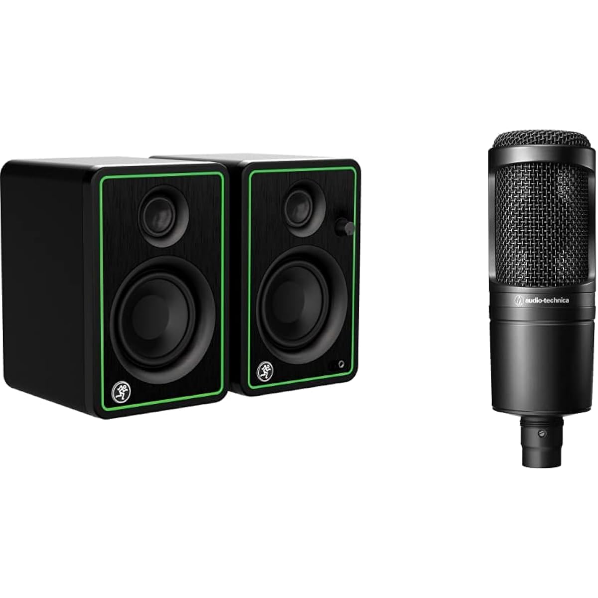 tive Reference Monitor Speaker with Bluetooth CR3-XBT (2 units sold as a pair) & Audio-Technica Condenser Microphone AT2020 Video Streaming, Home Recording, Podcasts, Live Commentary, DTM, Microphone [Domestic Genuine Product] AT2020 Black [Set Purchase]