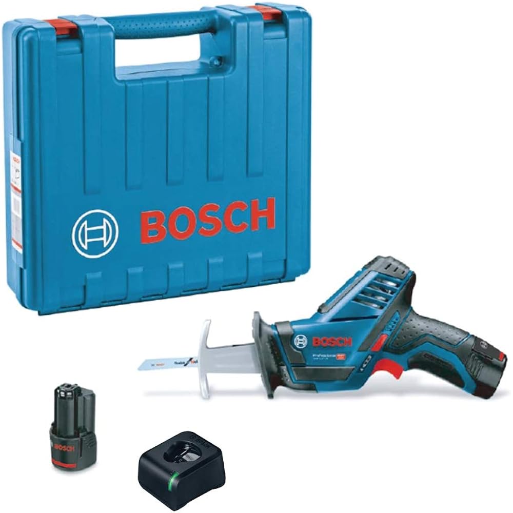 Bosch Professional 10.8V Cordless Saver Saw (2.0Ah batteries, charger, carrying case included) GSA10.8V-LIN