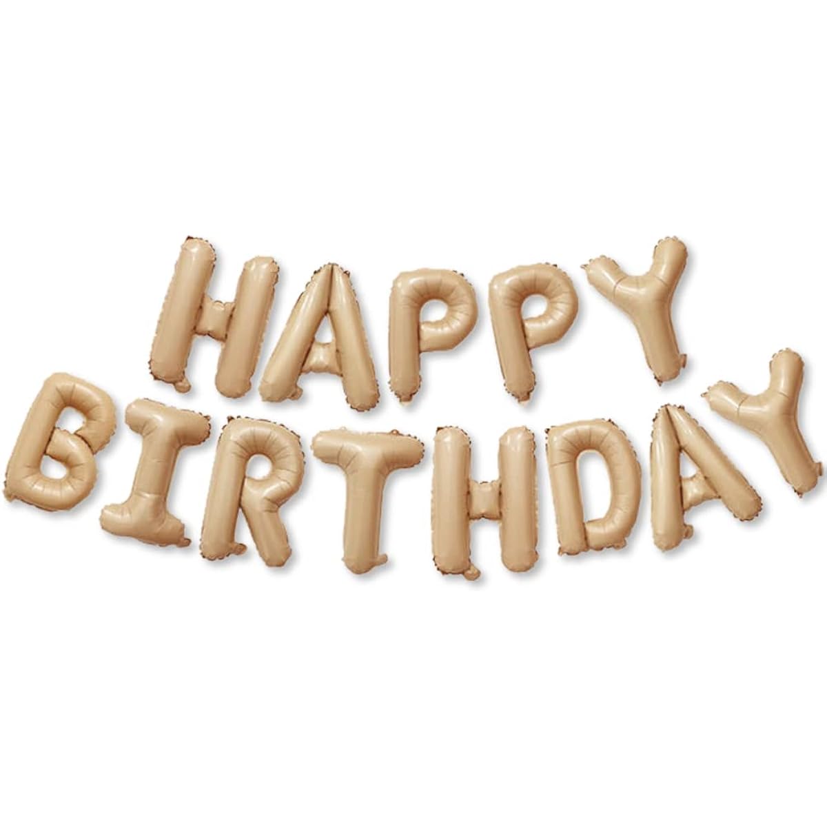 16 inch Happy Birthday Balloon Caramel Foil Balloon Happy Birthday Decoration Letter Balloon Happy Birthday Sign for Backdrop Happy Birthday Balloon Baby Shower Decoration Balloon Birthday Party Supplies