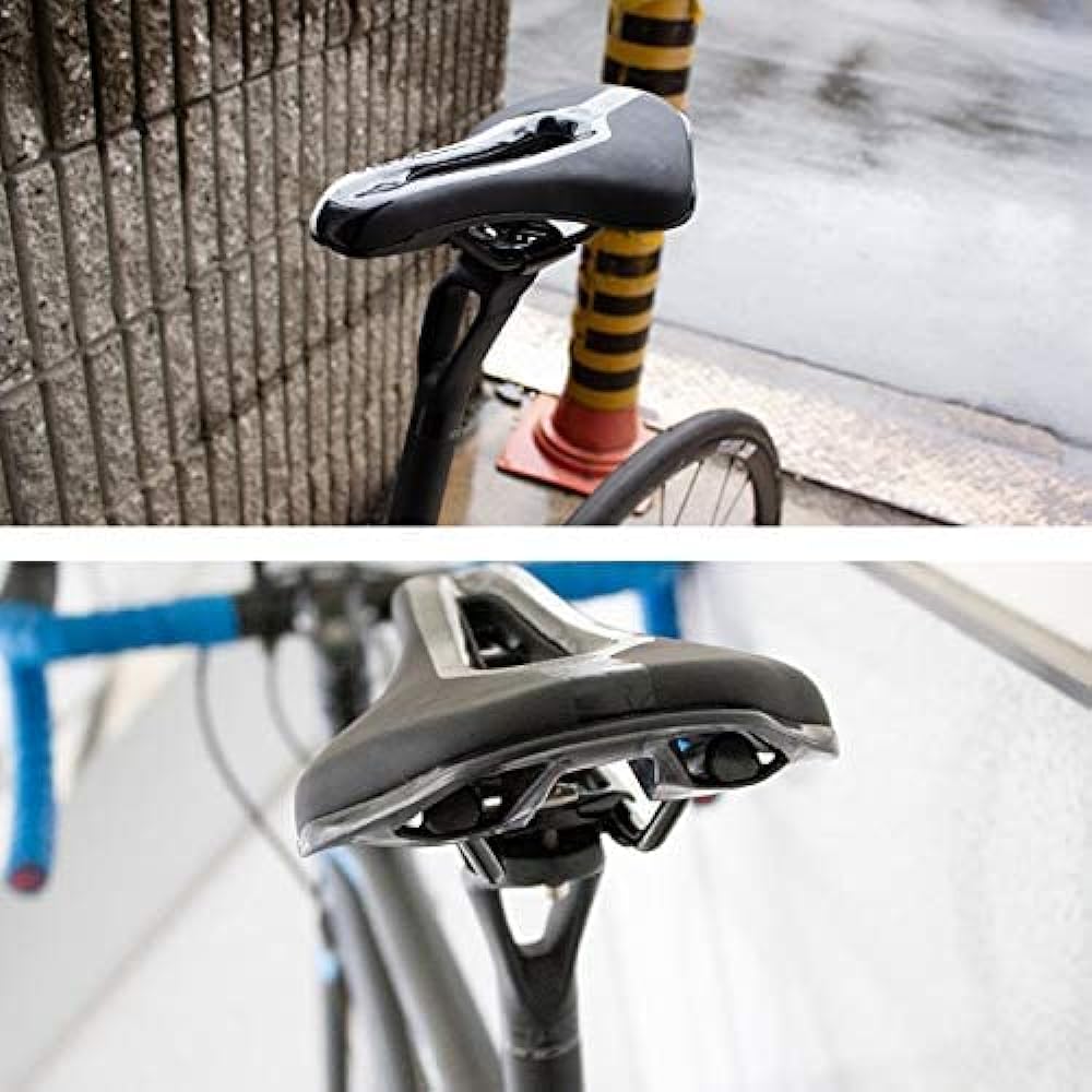 GORIX Saddle Bicycle Saddle Perforated Short Nose Lace Shock Absorption (GX-1009)