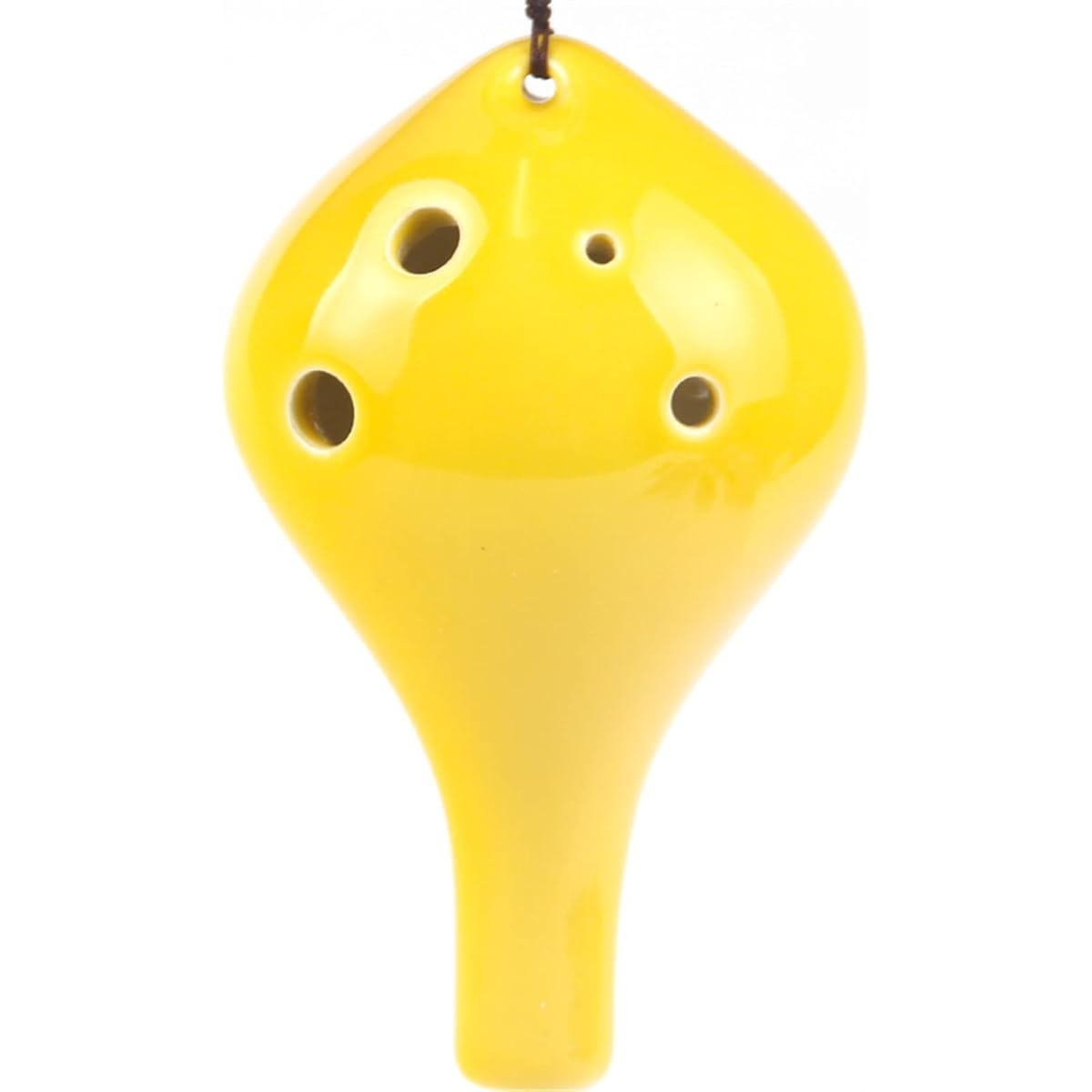 Color Glaze Long Mouth 6 Hole Alto C Key 6 Hole Children's Self-Taught Ocarina Instrument Ocarina Instrument (2)