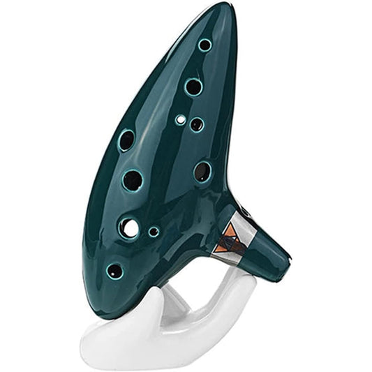 12 Hole Alto C Ceramic Ocarina Wind Instrument with Strap for Beginners Musical Gift Ocarina Instrument (1)