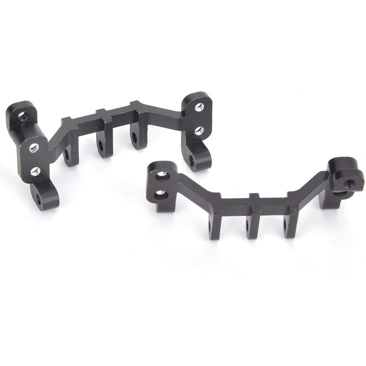 RC Pull Rod Base, RC Metal Pull Rod Base Sheet for C34 C34K C34KM C44KM 1/16 RC Car 2pcs (Black)