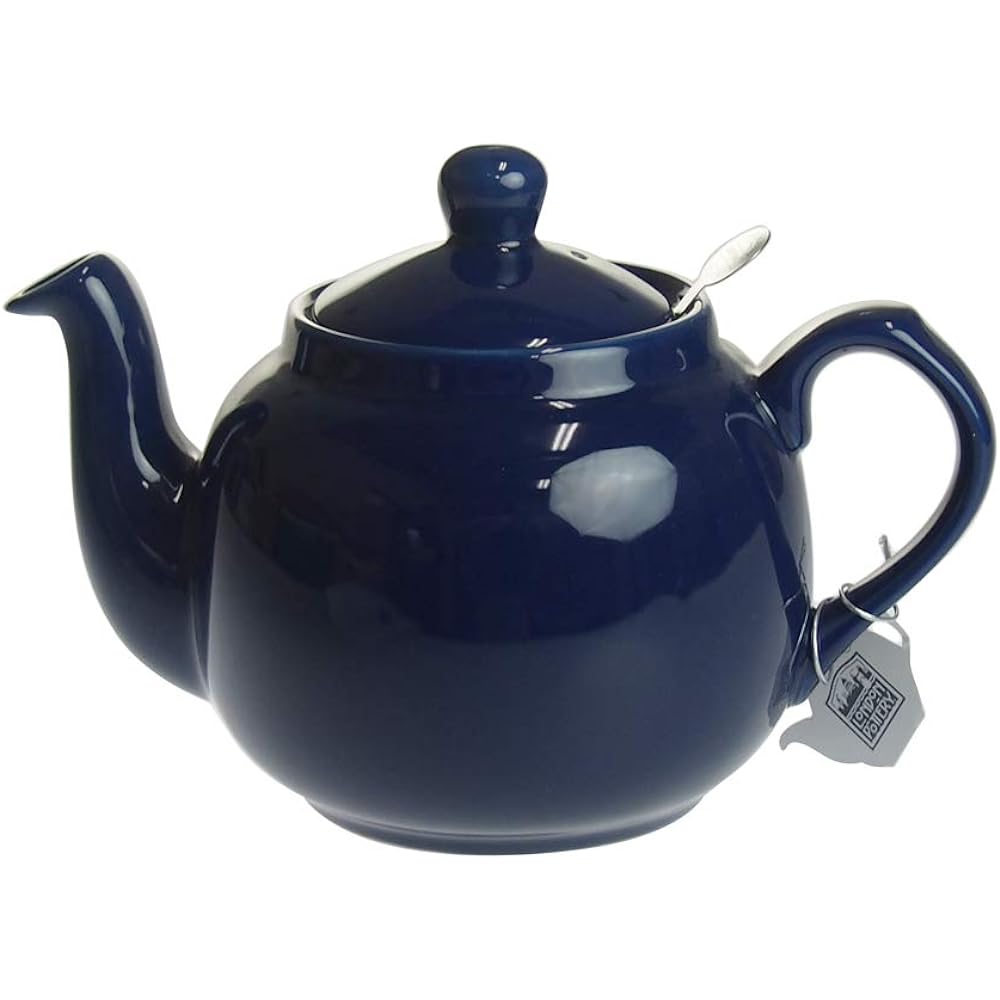 LONDON POTTERY Farmhouse Teapot for 4 Cups Cobalt Blue