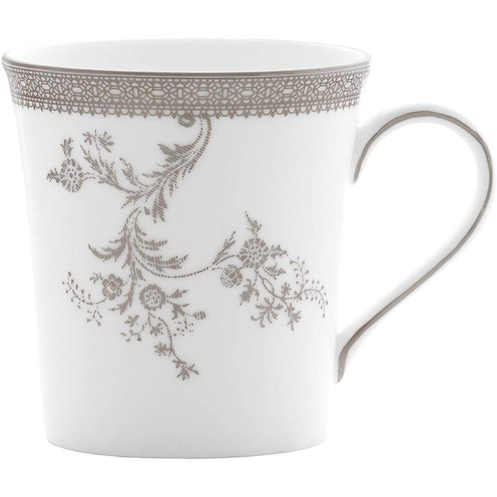 [Regular Imported Product] Wedgwood Vera Wang Vera Lace Pair Mug Platinum Gold Approx. 300ml Wedding Gift 1053578