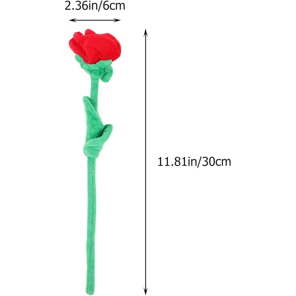 Operitacx Stuffed Rose Flower Bendable Stem Rose Plush Bouquet Toy Rose Soft Flower Toy Gift for Kids Baby Girls Mom Mother's Day