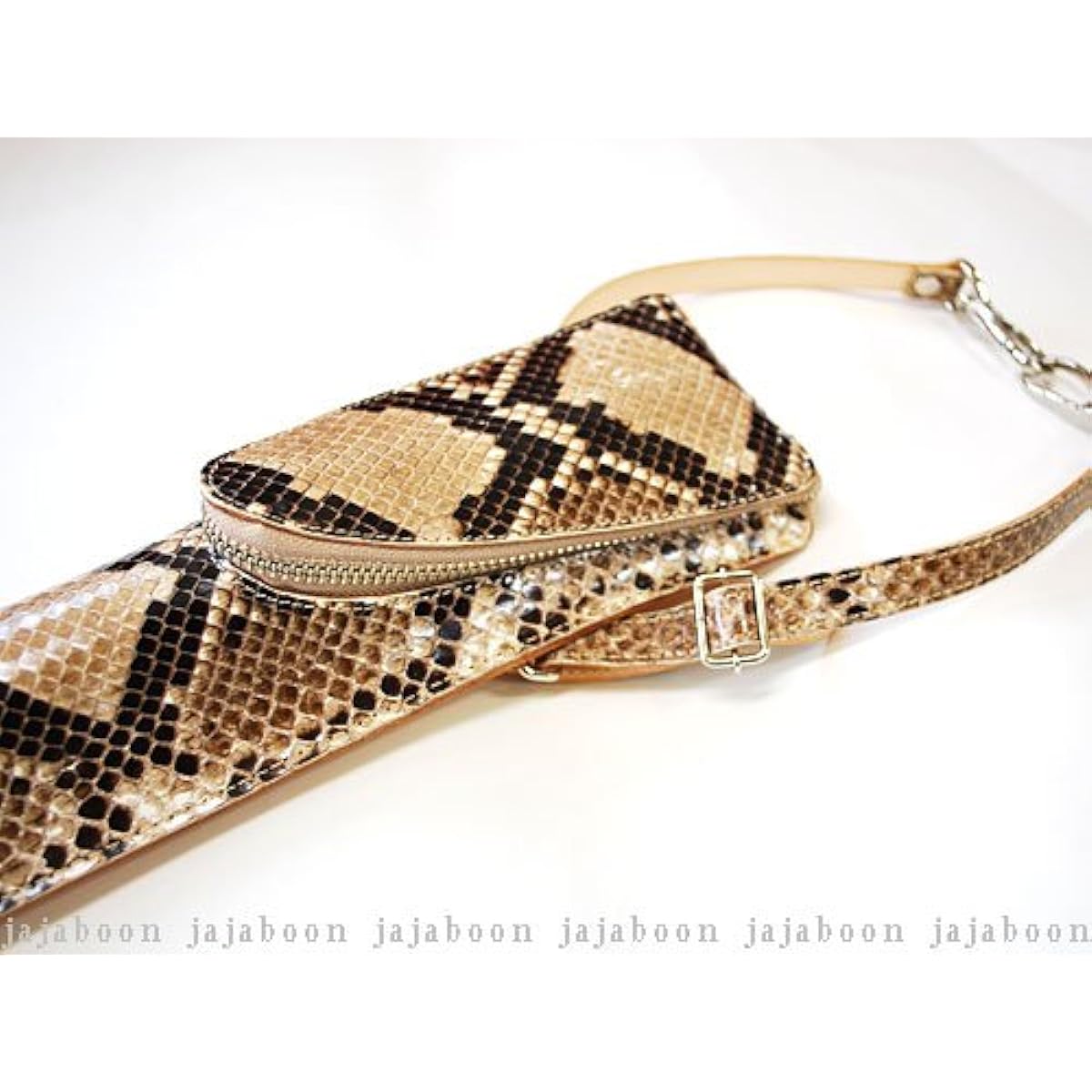 JAJABOON Leather Drumstick Case Slim Stick Bag Diamond Python (with Tuning Key Pocket) Musical Instrument Accessories
