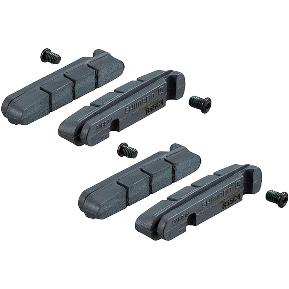 SHIMANO Repair Parts Shoe Pad for Cartridge Type Brake Shoes R55C4 for Carbon Rims (2 Pairs) Shoe Only Y8L298072