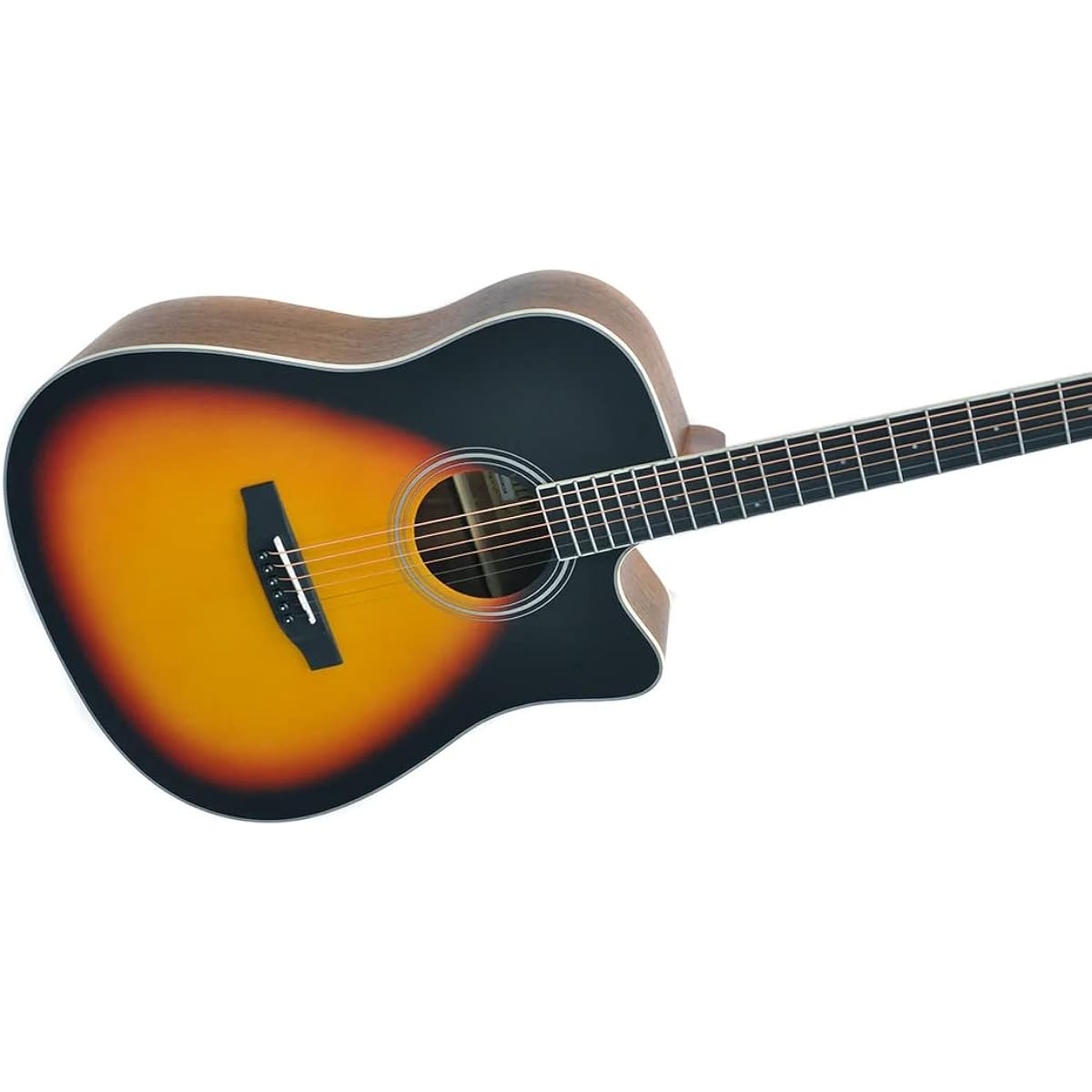 PLAYTECH Acoustic Guitar Dreadnought Cutaway Shape Sunburst