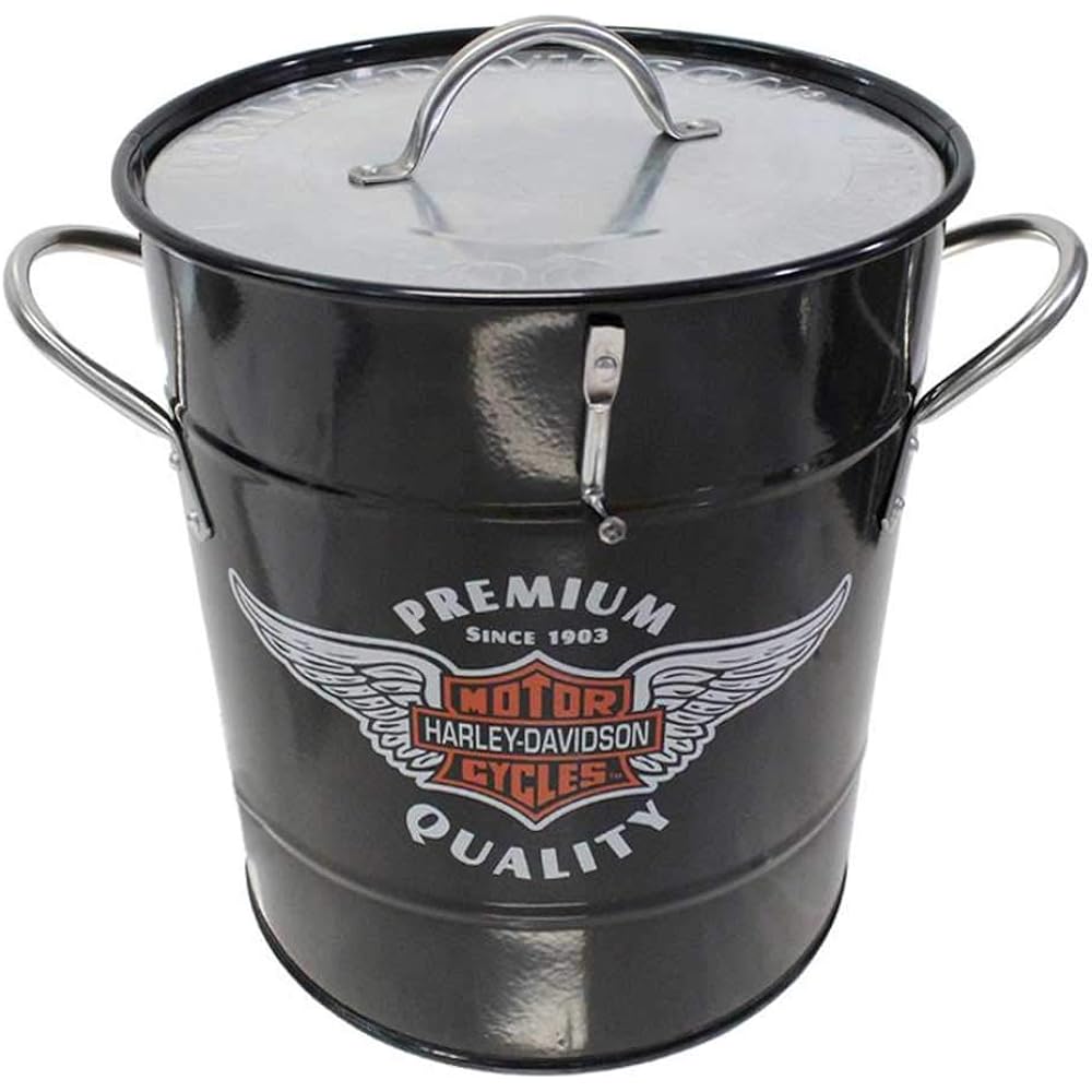 Harley-Davidson Winged Bar & Shield Ice Bucket, 3.75 Quart - Black HDL-18582