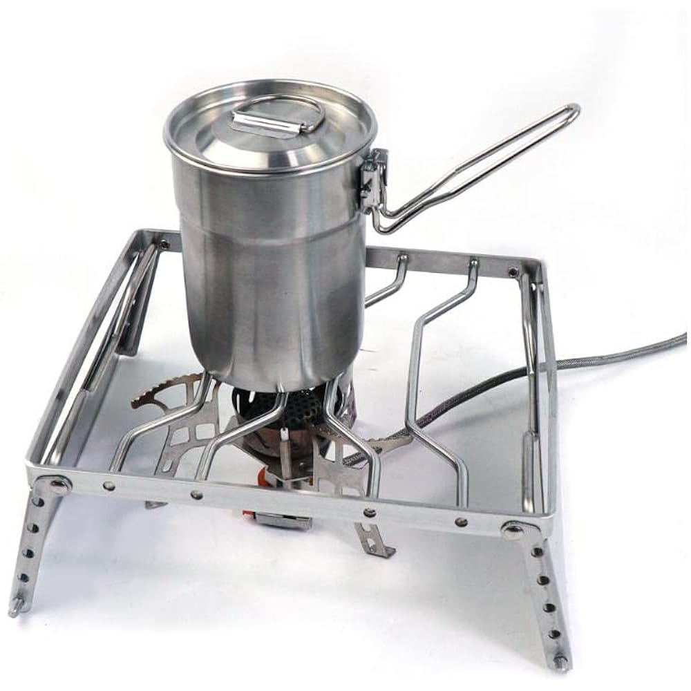 ANR Cooker Stand Bonfire Burner Trivet Folding Windshield Alcohol Stove