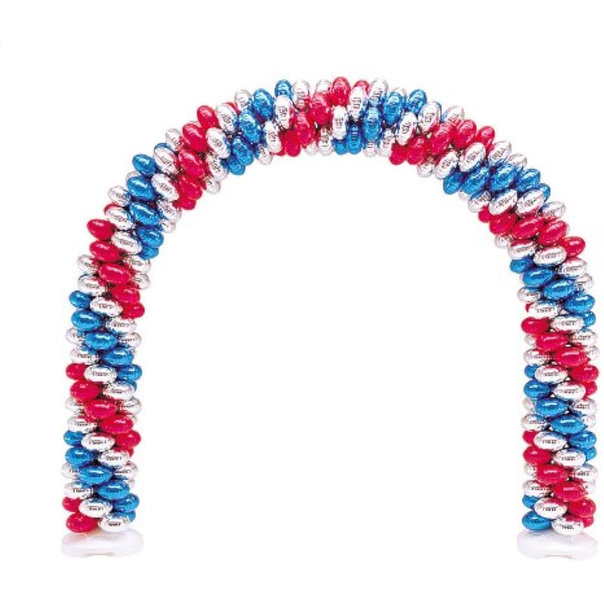[Balloons: Balloons] Cluster Balloons: Arch Kit (2 Metallic Silver/Metallic Red/Metallic Blue, total of 70 balloons)