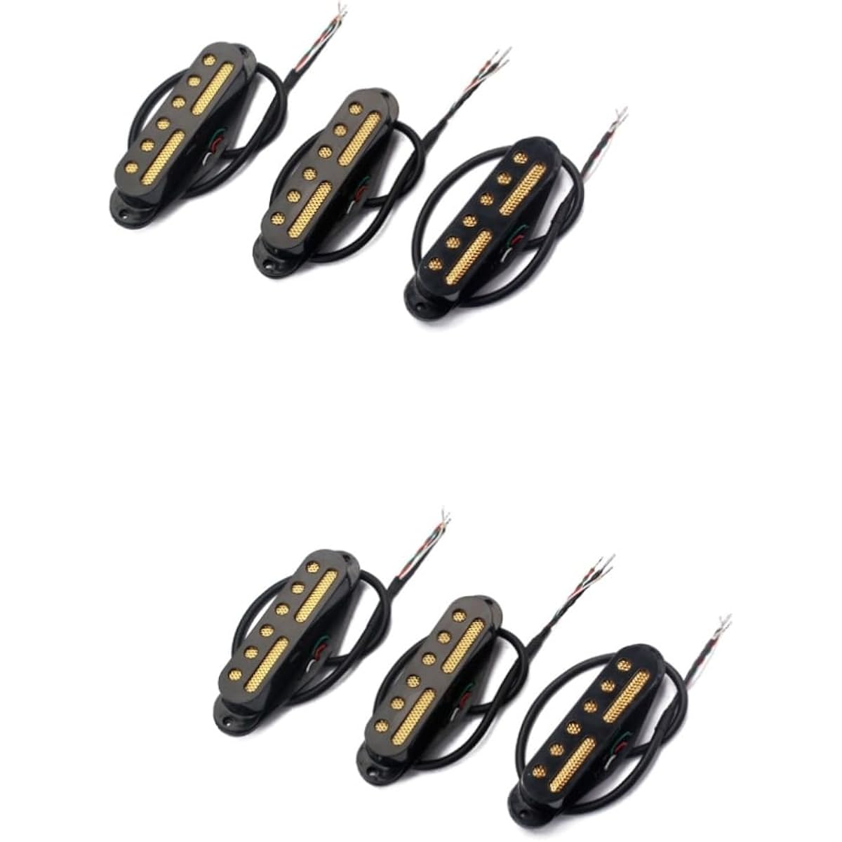 Vaguelly 2pcs Guitar Parts Guitar Parts Single Coil Pickup Electric Guitar Pickup Magnetic Select