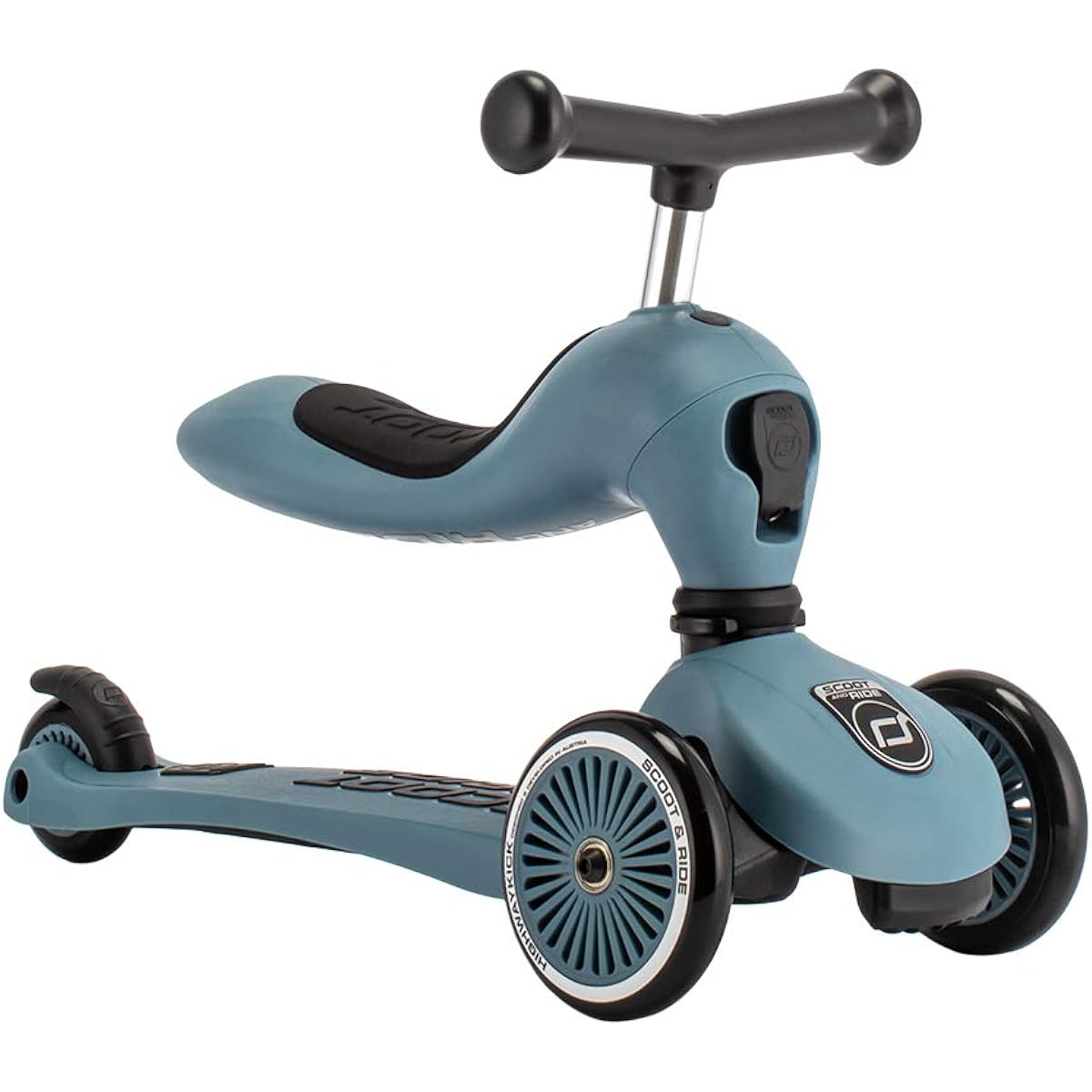 [Scoot & Ride] Scoot&Ride Kids Scooter Highway Kick 1 Kickboard Tricycle 2way 96271 Steel Highwaykick1 Steel [Parallel Import]