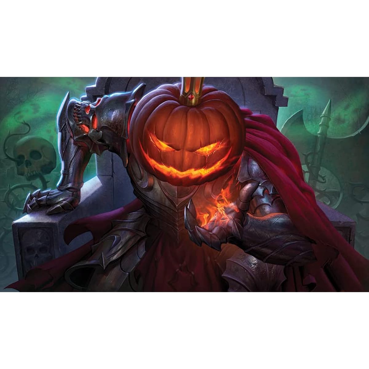 Fantasy North The Pumpkin King - TCG Playmat Mousepad - 24 x 14 inches