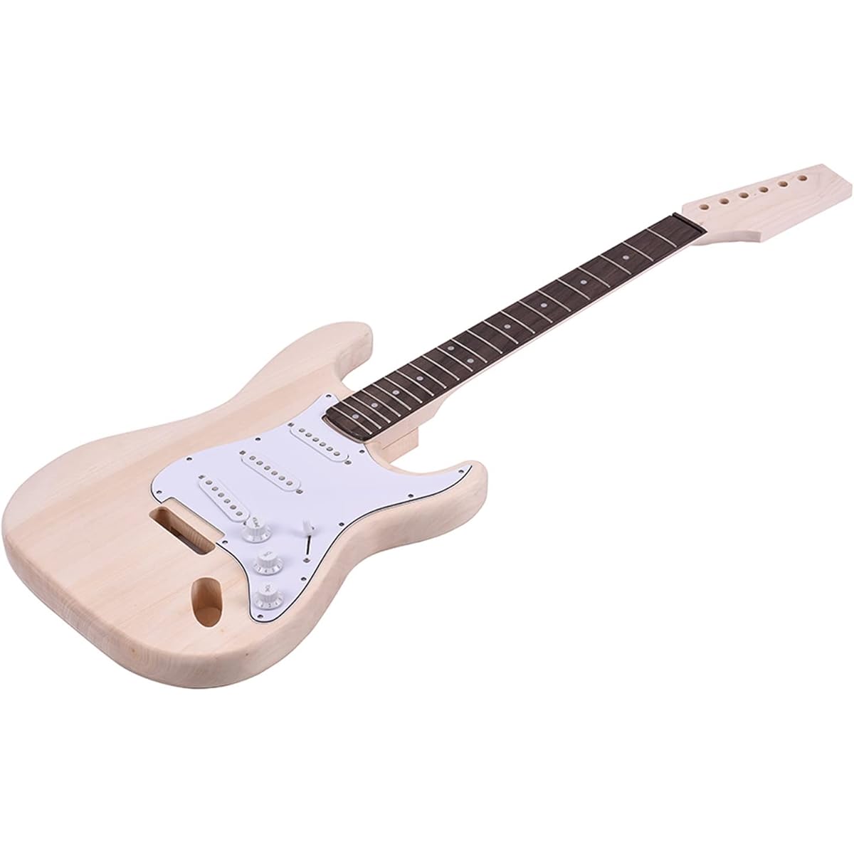 SHUBIAO ST Style DIY Kit Set Electric Guitar Guitar Fingerboard: Rosewood Body: Basswood Neck: Maple For Music Enthusiasts [Parallel Import]