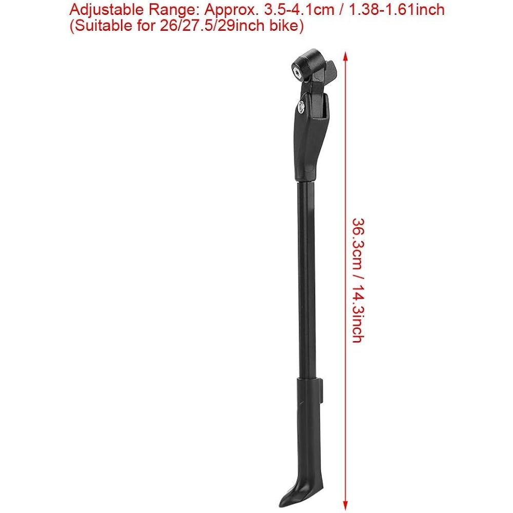 Bicycle Kickstand, Aluminum Alloy Adjustable Road Bike Side Stand Kickstand 26 / 27.5 / 29 Inch 700 C Bicycle Stand Bicycle Stand 27 Inch