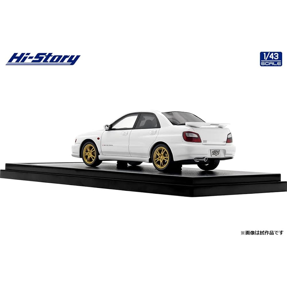 INTERALLIED Hi Story 1/43 Subaru IMPREZA WRX STi (2001) Pure White Finished Product