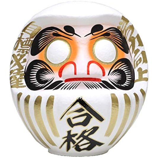 Takasaki Daruma Pass Daruma No. 15 White