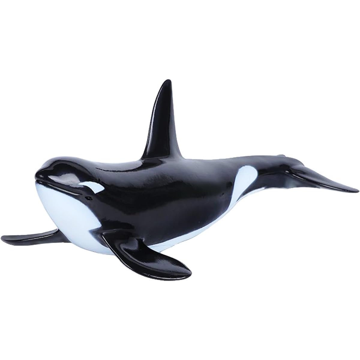 Momoplay Killer Whale Marine Life Action Figure Toy Killer Whale Figurine Cake Topper Room Decor Bath Toy Swimming Pool Toy Party Favor Birthday Gift for Kids Ages 3-8
