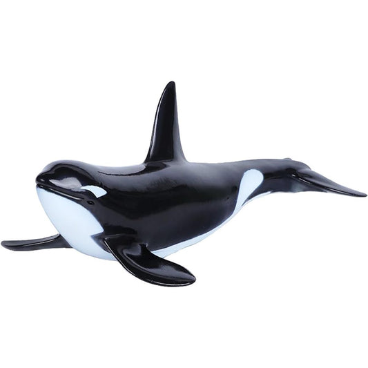 Momoplay Killer Whale Marine Life Action Figure Toy Killer Whale Figurine Cake Topper Room Decor Bath Toy Swimming Pool Toy Party Favor Birthday Gift for Kids Ages 3-8