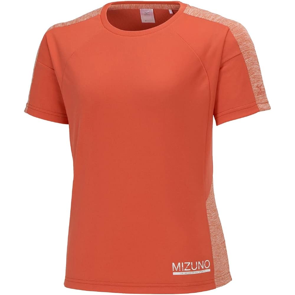[Mizuno] Training Wear, Short Sleeve T-Shirt, Sweat Absorbent, Quick Drying, Antibacterial, Odor Resistant, Stain Resistant, UPF15 K2JAA210 Women's