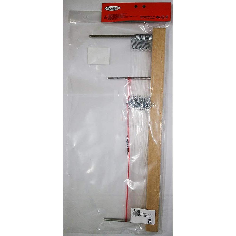 Shimoda Fishing Gear Fisherman's Fishing Gear, 20 Hooks, Includes Salmon 19-30-1.5X16-0.75