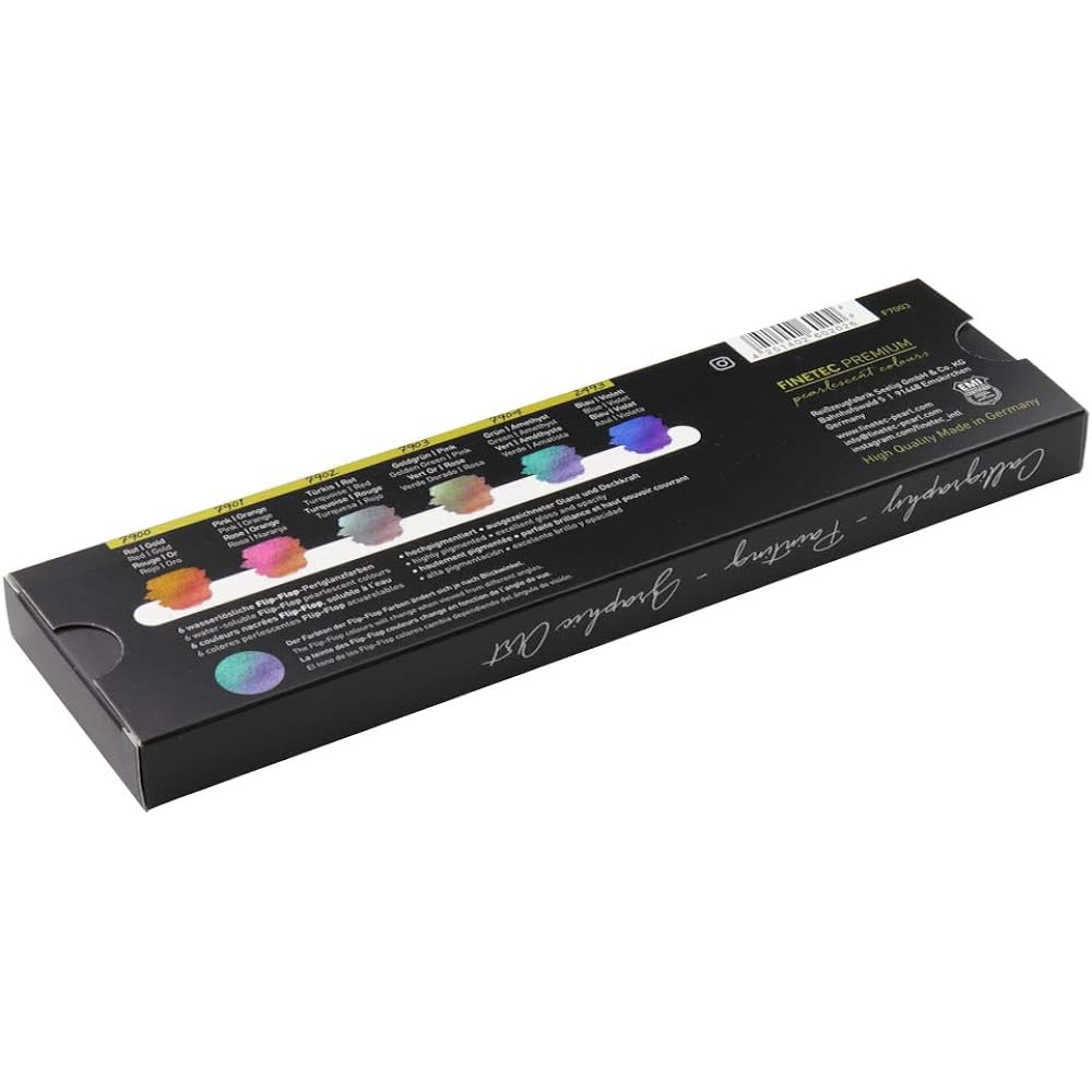 Holbein Art Materials HOLBEIN Finetech Pearlescent Color Premium F7003 Flip-Flop 6 Color Set 610610
