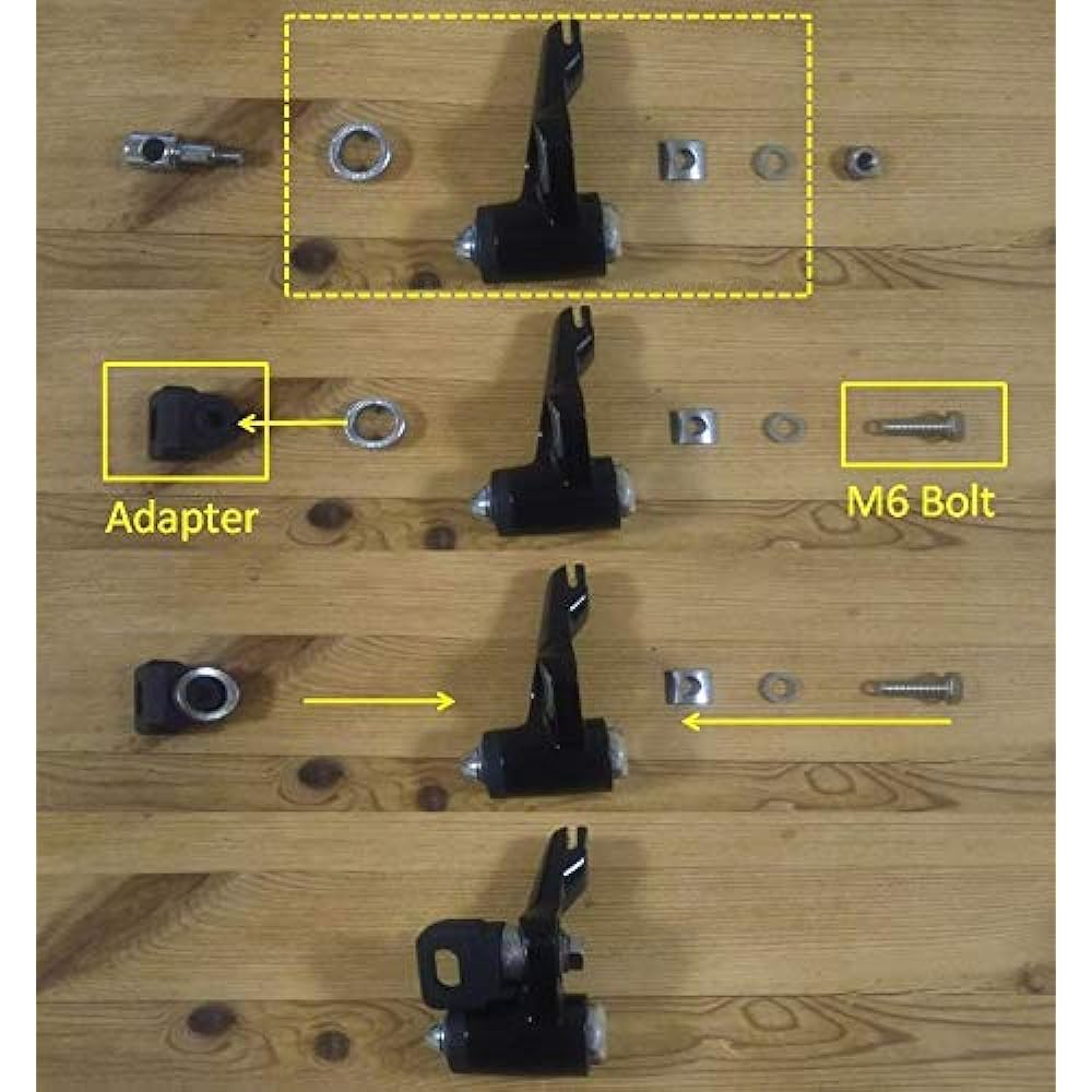 Cantilever brake shoe conversion adapter