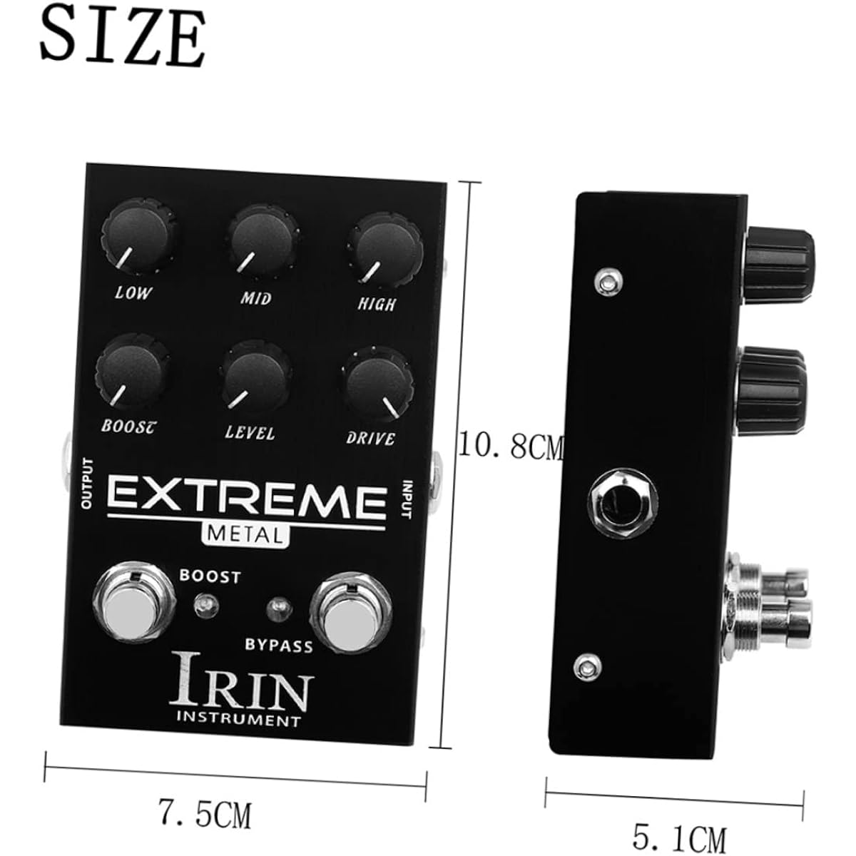 VICASKY 4pcs Electric Guitar Effect Distortion Guitar Pedal Vintage Delay Effect Guitar Parts Delay Guitar Effect Pedal Monoblock