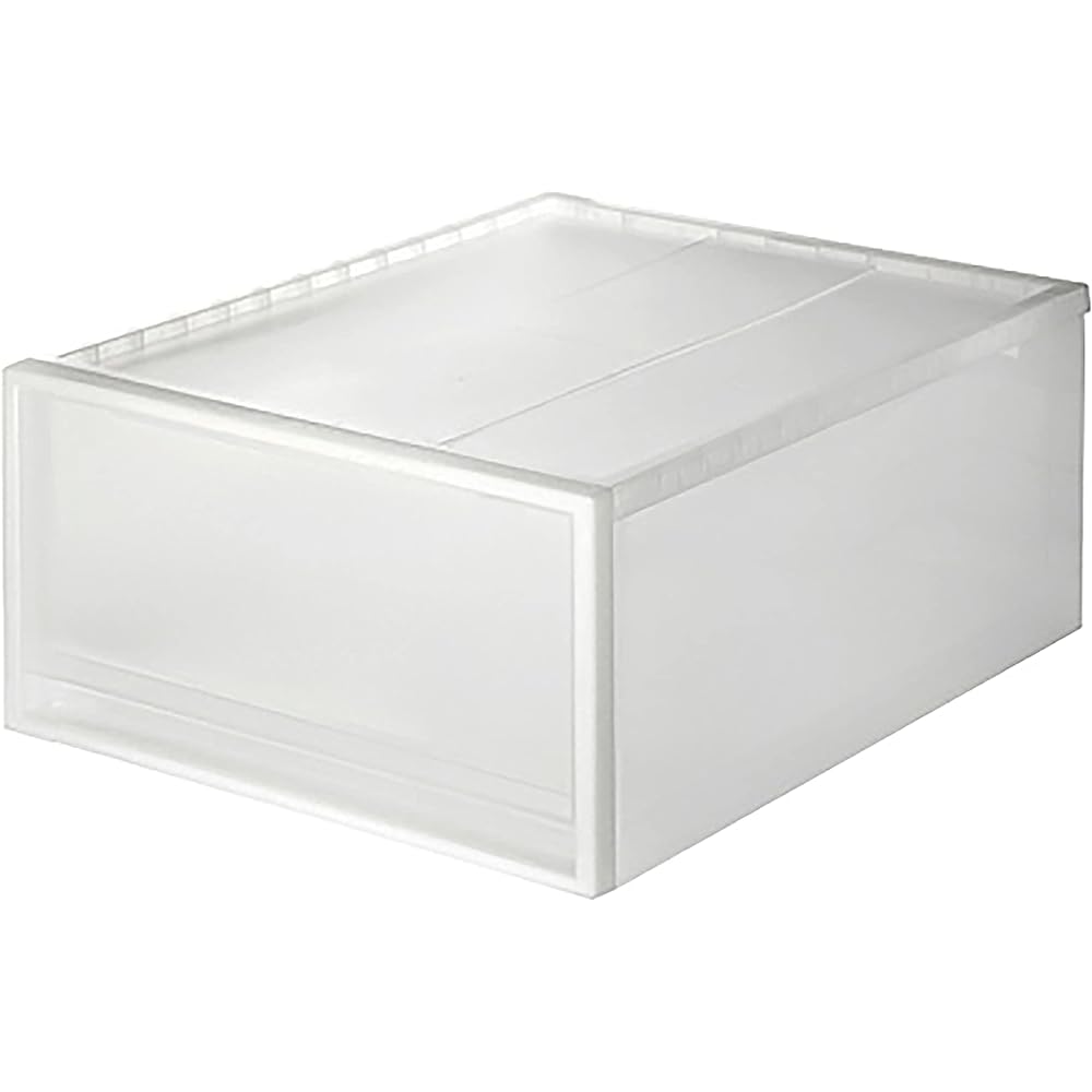 MUJI Polypropylene Closet Case Depth Width 44 x Depth 55 x Height 30 cm Pull-out Type Set of 2 12521495 White