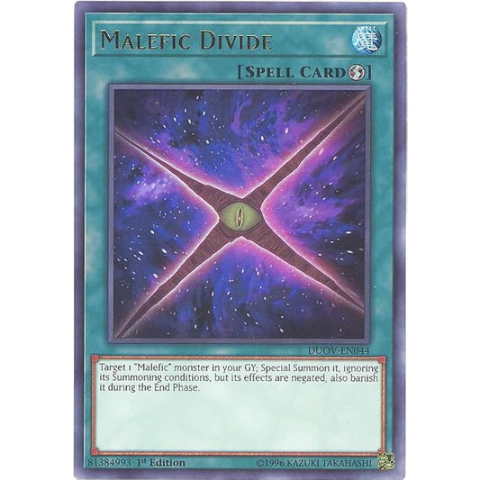 Malefic Divide DUOV-EN044 Ultra Rare 1st Edition