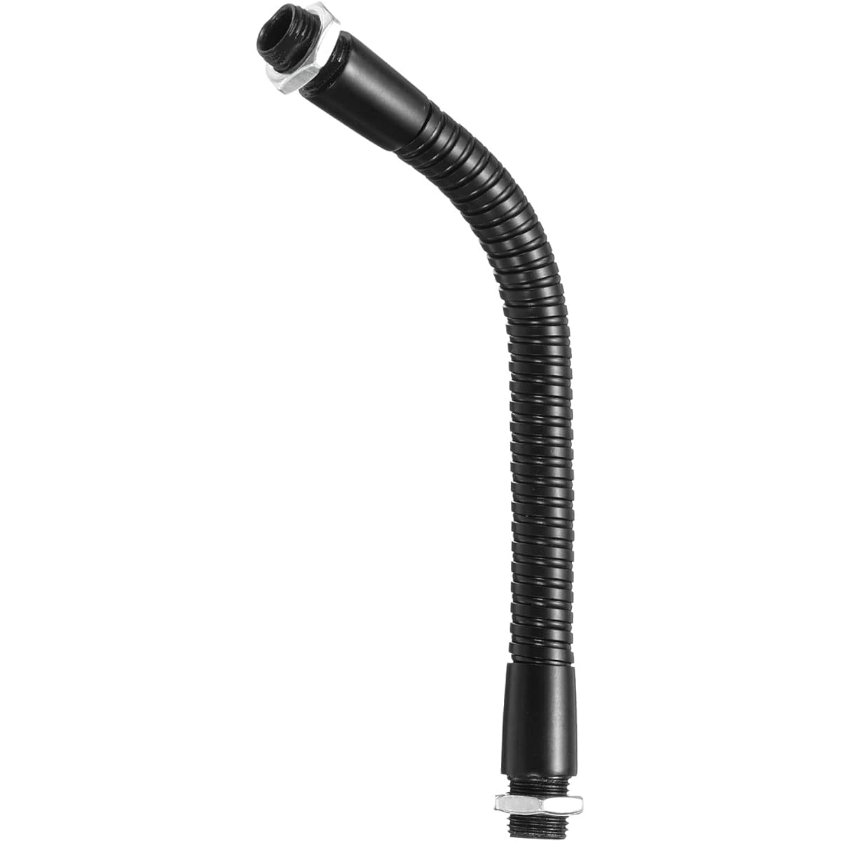 PATIKIL 6" Microphone Gooseneck M10 Thread Metal Universal Hose Flexible Arm Gooseneck Tube Extension for Multi-Function DIY Black