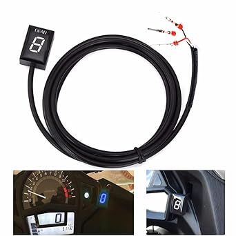 Digital Meter Display Motorcycle LCD Electronics 1-6 Level Gear Indicator Digital Gear Meter Kawasaki VN900 VN 900 Z1000 Z1000SX ZRX1200 Z 1000 SX Indicator Meter Display