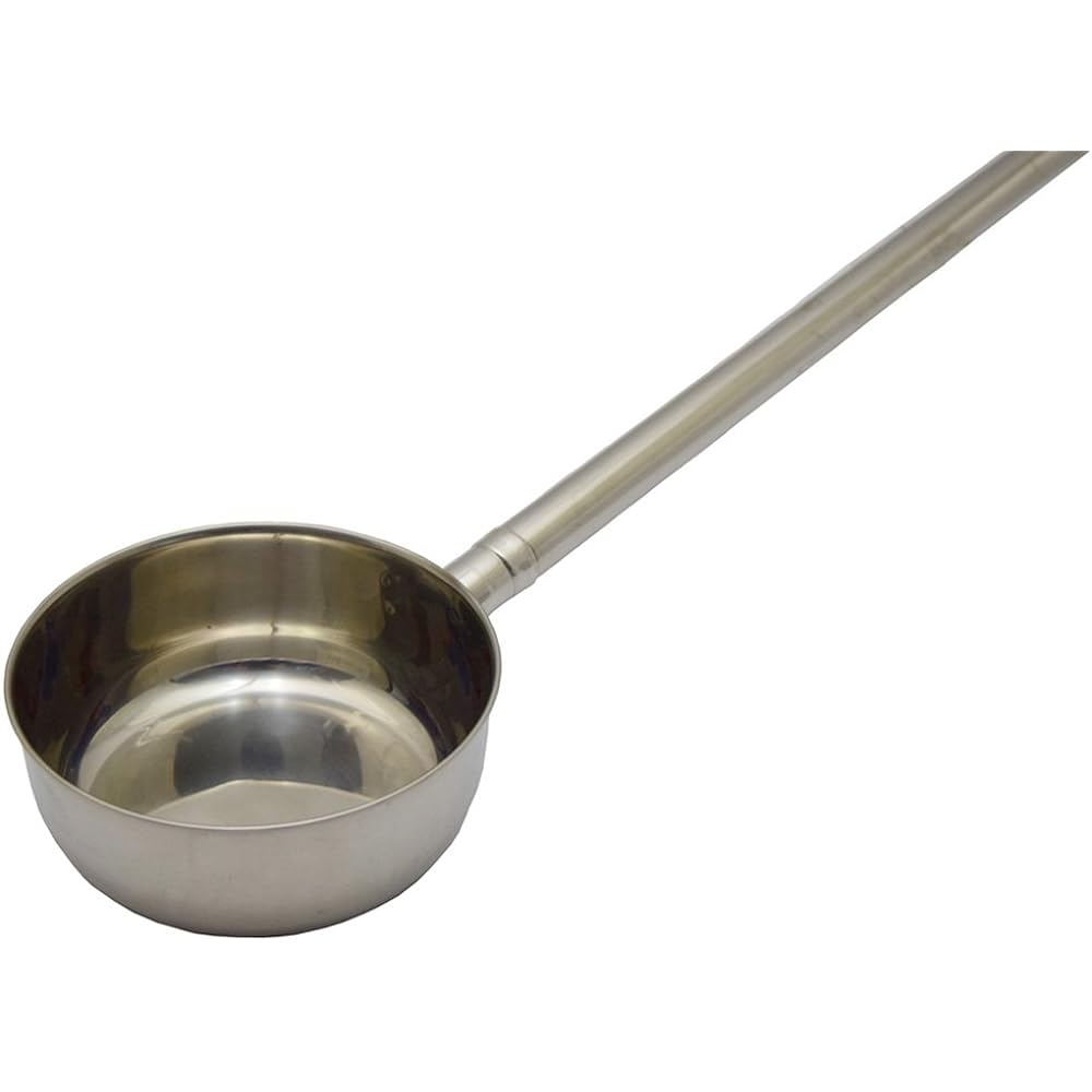 Takagi Stainless Steel Pattern Water Ladle 12cm 500cc with Scale